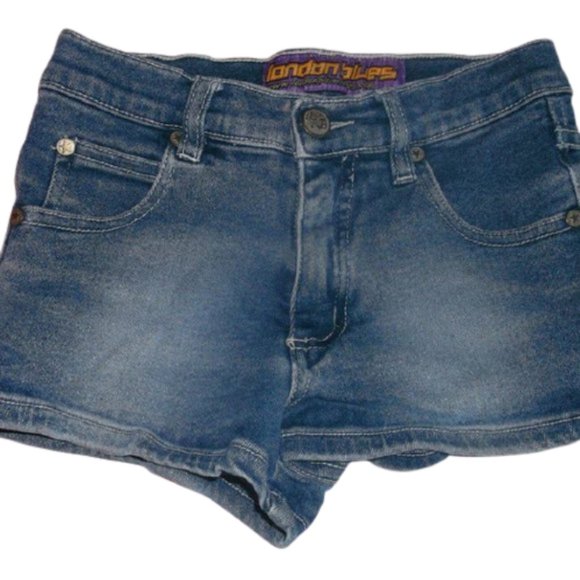 ---  Denim Shorts Girl Size 7 - Picture 1 of 2